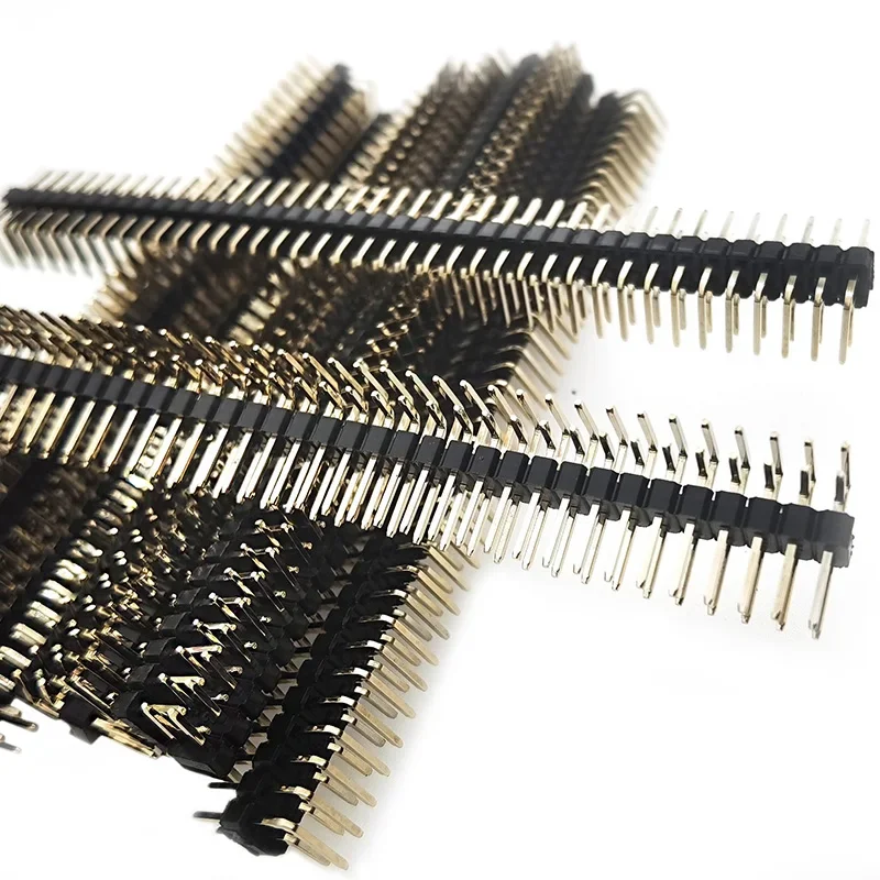 Male Female Header Pin - 100 шт. 2,54 мм угловой двухрядный