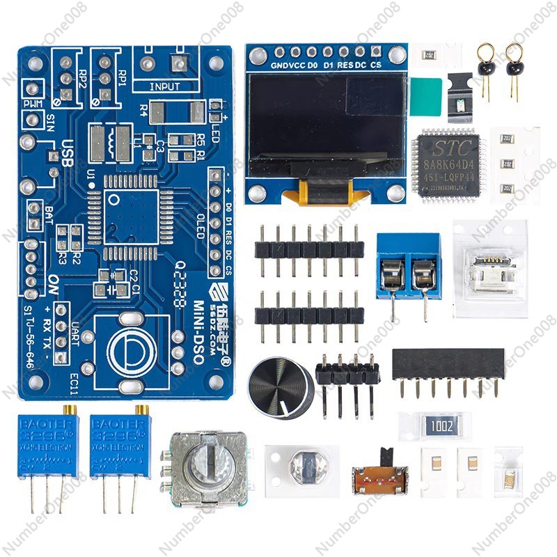 Oscilloscope Dso Mini - Мини-осциллограф TJ-56-646 DIY-набор с микроконтроллером STC8,