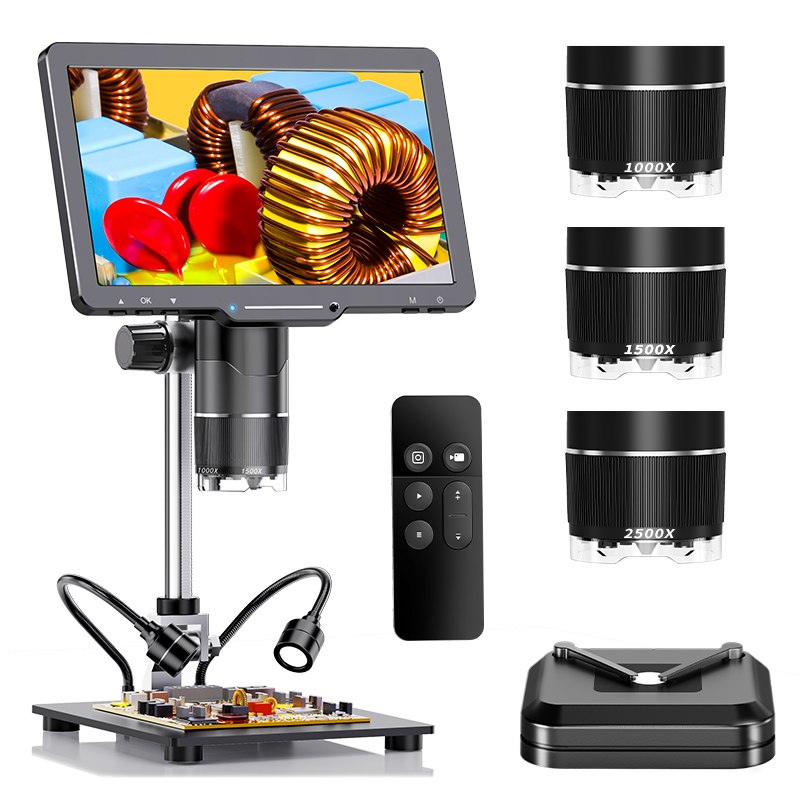 Diy Electronics Videos - 2500X HDMI цифровой микроскоп 3 объектива