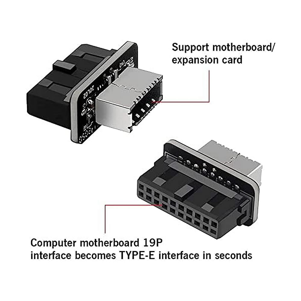 Male Female Header Pin - Адаптер USB 3.0 19/20-контактный на Type