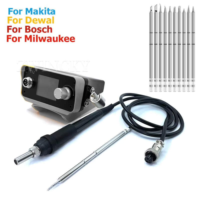 Diy Electronics Hobby - Беспроводная паяльная станция для Dewaltt/Makita/Milwaukee/Bosch, 18В