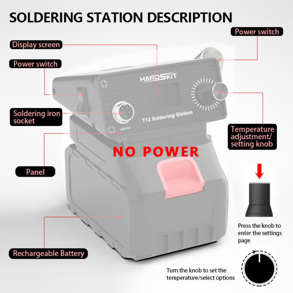 Беспроводная портативная паяль – обзор и цена Diy Soldering Station No Electronics