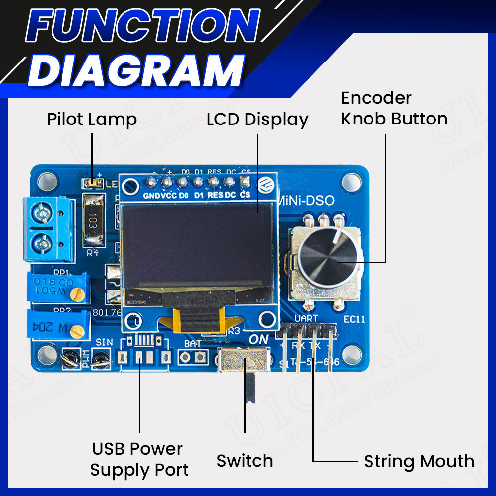 Набор для самостоятельной сбор – обзор и цена Oscilloscope Dso Mini
