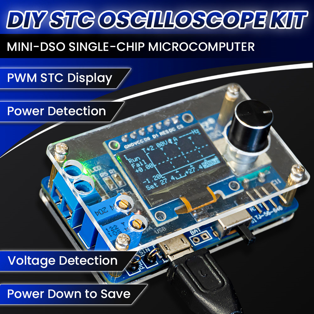 DIY мини-цифровой осциллограф  – обзор и цена Oscilloscope Dso Mini