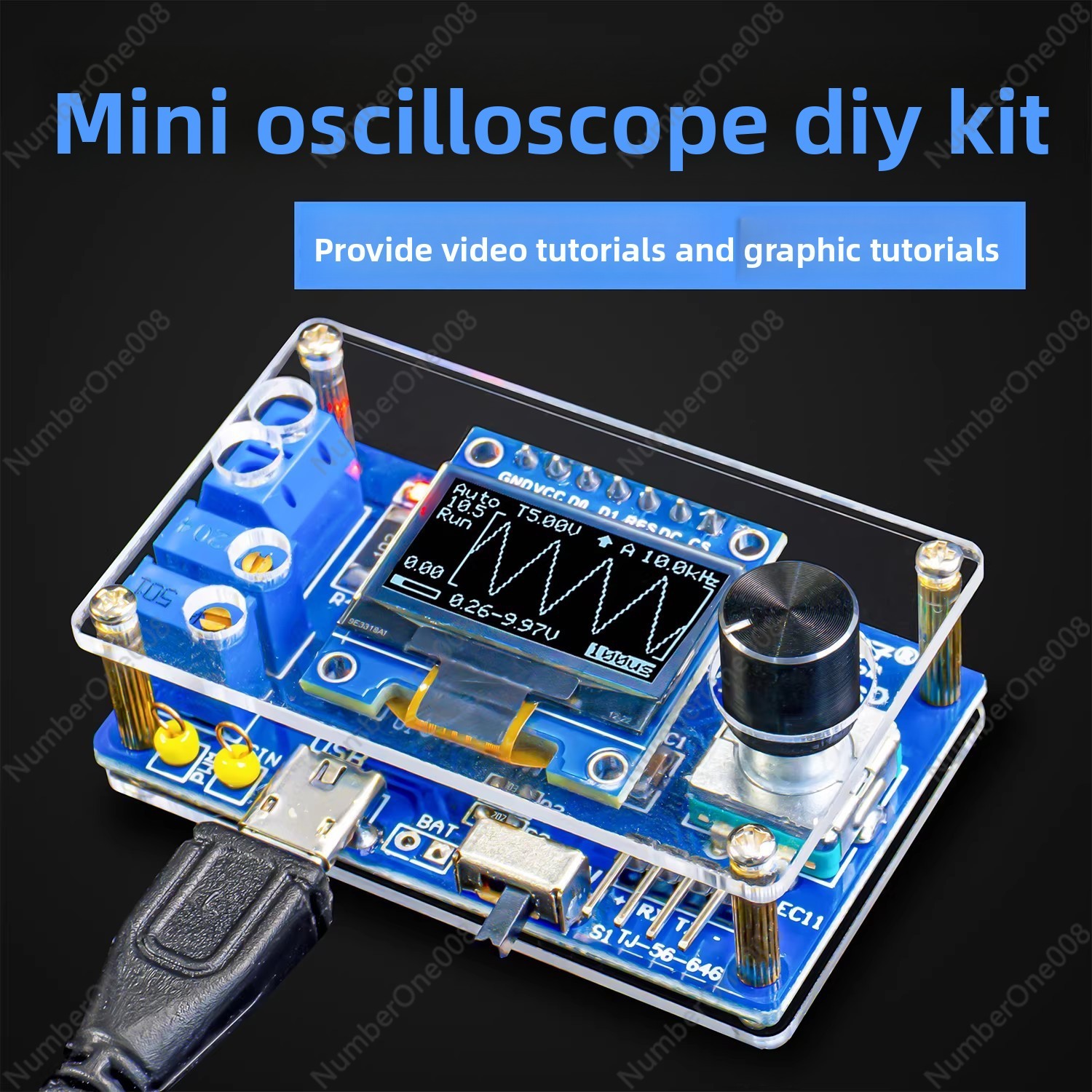 Мини-осциллограф TJ-56-646 DIY – обзор и цена Oscilloscope Dso Mini
