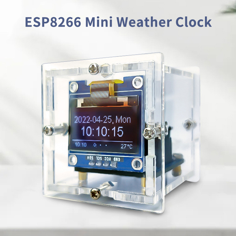 ESP8266 МИНИ-погодные часы WIF – обзор и цена Diy Soldering Station No Electronics