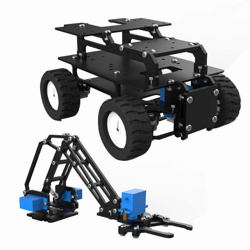 Акриловый 4WD робот-автомобиль – обзор и цена Diy Robot Electronics Kit