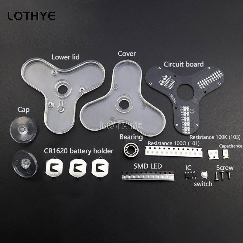 Светодиодный спиннер для произ – обзор и цена Diy Electronics Parts
