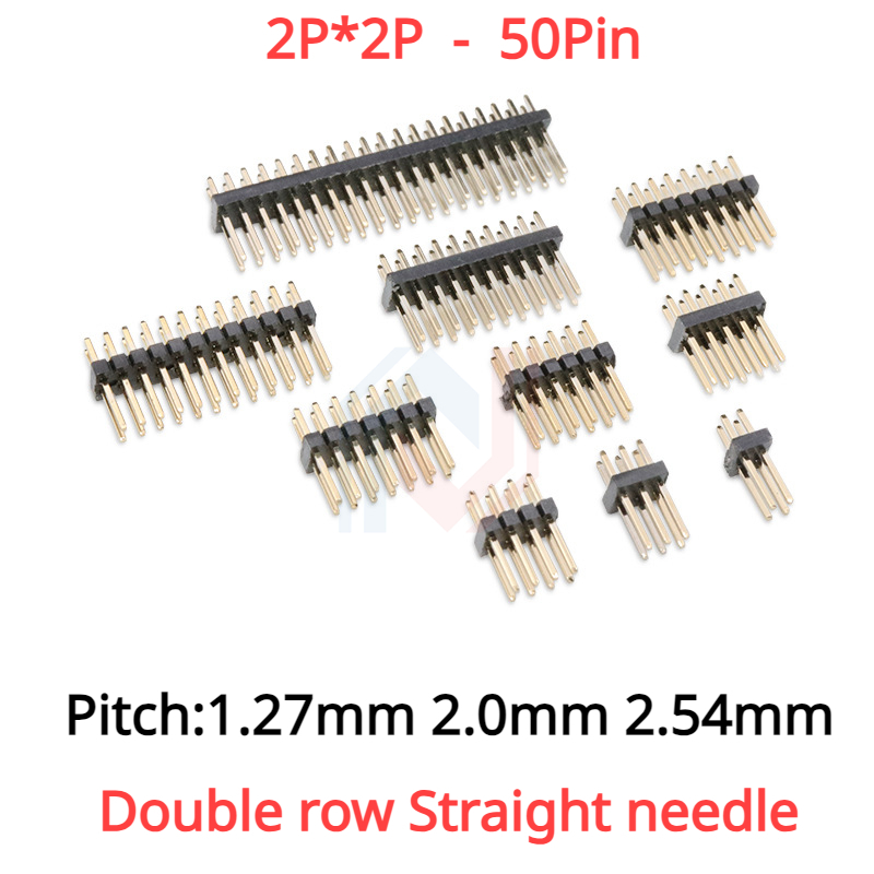 10 шт. 2-контактные (2x2P) 50- – обзор и цена Male Female Header Pin