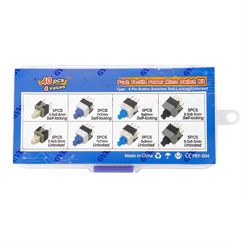 Набор из 40 тактильных микропе – обзор и цена Diy Electronics Project Kit