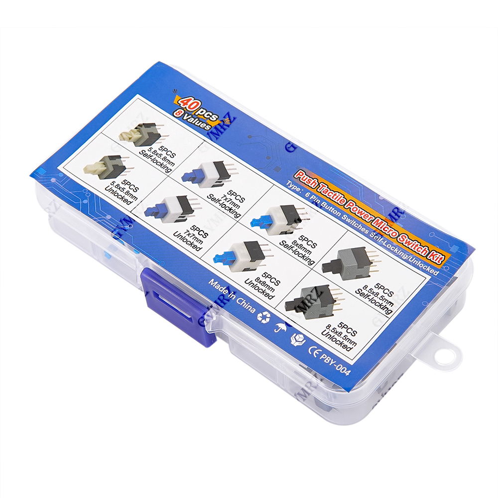 Набор из 40 тактильных микропе – обзор и цена Diy Electronics Project Kit
