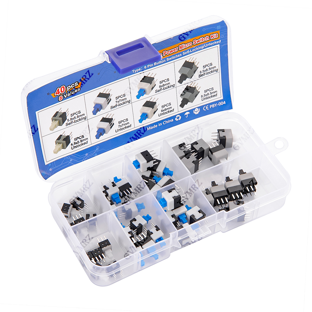 Набор из 40 тактильных микропе – обзор и цена Diy Electronics Project Kit