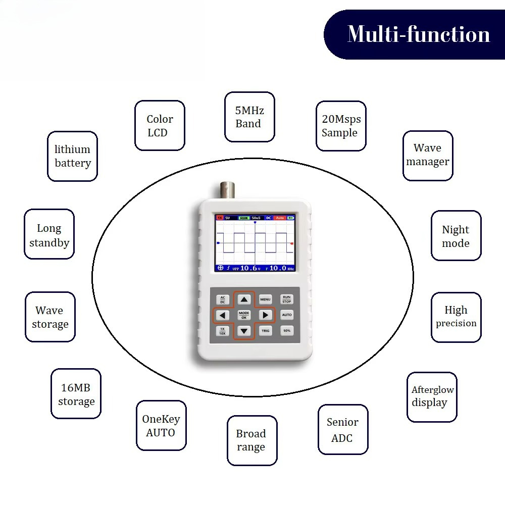 Портативный цифровой осциллогр – обзор и цена Oscilloscope Dso Mini