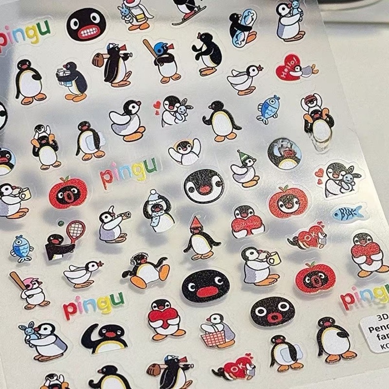 Милые наклейки INS Pingu в кор – обзор и цена Diy Electronics Case